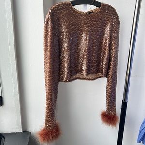 Zara sequin top size L